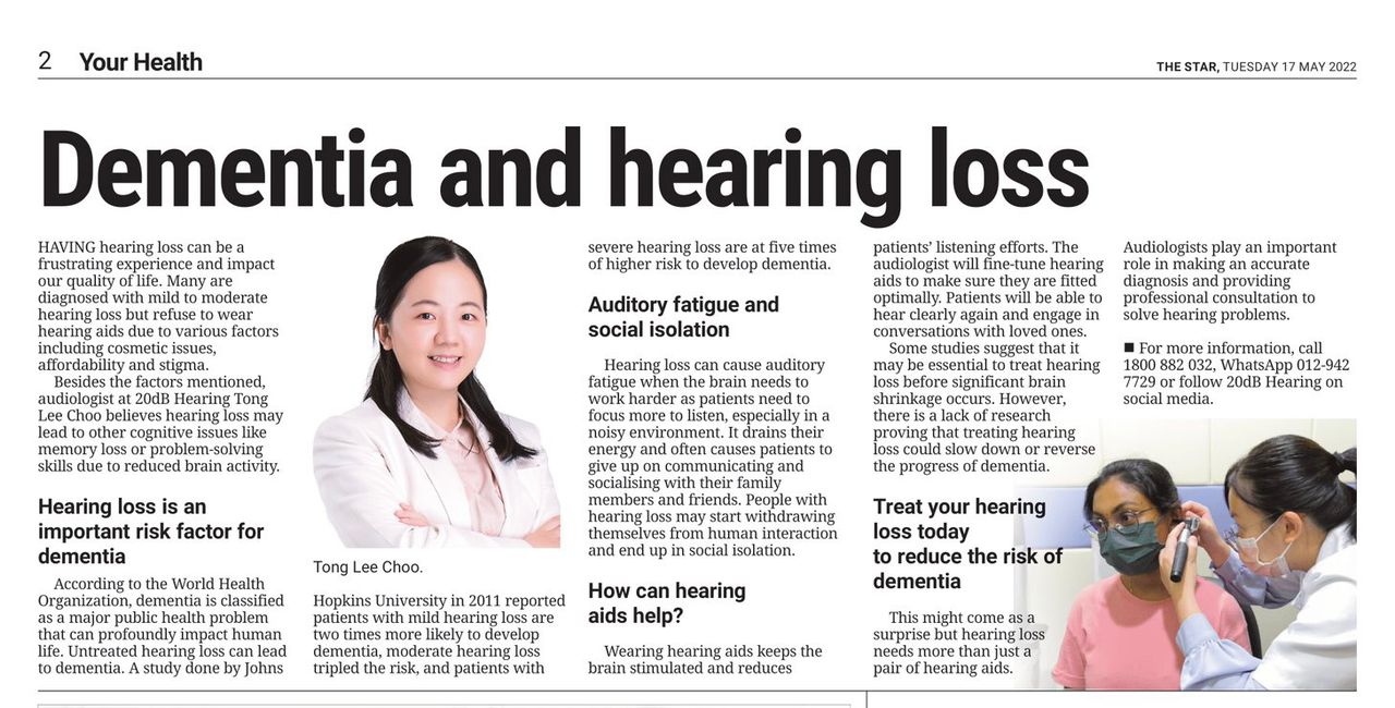 Dementia and Hearing Loss